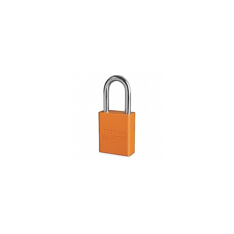 ORANGE SAFETY LOCK-OUT PADLOCK KEYED DIFFERENT