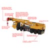 Diecast 1/55 Scale Metal Alloy Car Model Crane Hoisting Hoist