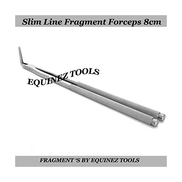 19" Equine Slim Line Fragment Forceps 8cm Pouch, Stainless Steel Dental Equine