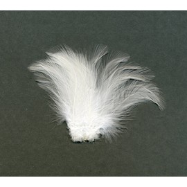 ZUCKER™Strung Rooster Dyed Hackle Feathers - White