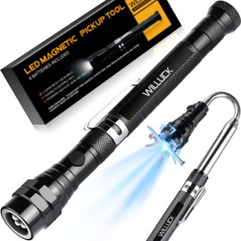 Gifts for Men Grandpa Papa - Magnetic Pickup Tool with LED Lights - Birthday Gifts for Men, Stocking Stuffers for Men, Son, Daughter - 40th 50th 60th 70th Birthday Gifts, Mens Stocking Stuffers