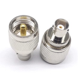 CABLEPELADO BNC Female - PL259 UHF Male BNC to UHF Adapter BNC-PL259 Converter BNC to PL259 BNC to UHF Male 1 Pack