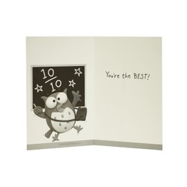 UK Greetings Thank You Teacher Card - Great Teacher Card - Teacher Appreciation Card (666298-0-1), Multi