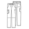 Cherokee Infinity Men's Scrub Pants Modern Fit 6 Pockets Tapered