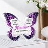 Gleevara Nanna Gifts for Mothers Day, Butterfly Shape Acrylic Plaque,