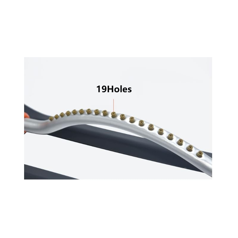 Oscillating Lawn Sprinkler, 19 Brass Nozzles, 26-33ft Coverage Range