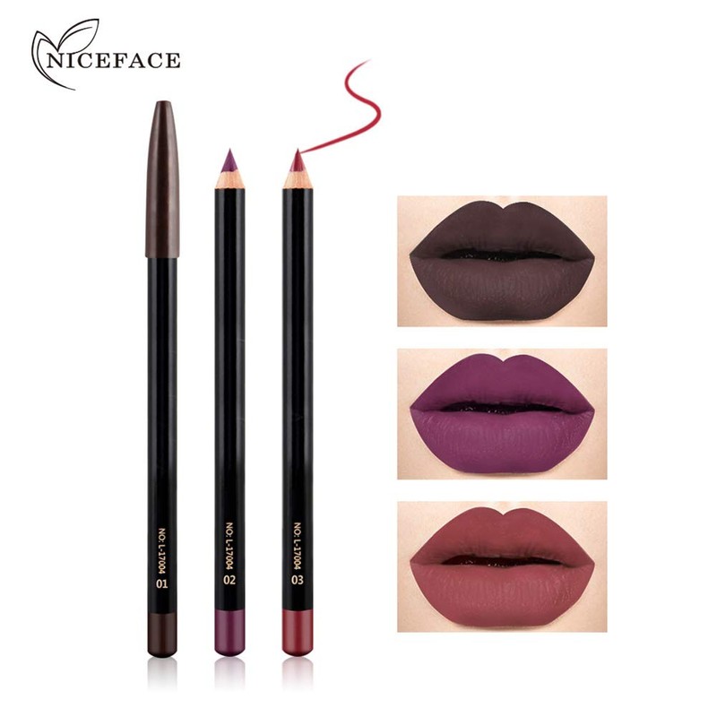 Lápiz Delineador de Labios, Conjunto de 12 Unidades NICEFACE, Delineador