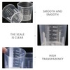 10er-Pack 30-ml-Kunststoff-Flüssigkeitsmessbecher, transparenter Messbecher, Labor-Messzylinder, Milchmessbecher, Messwerkzeug für die Küche