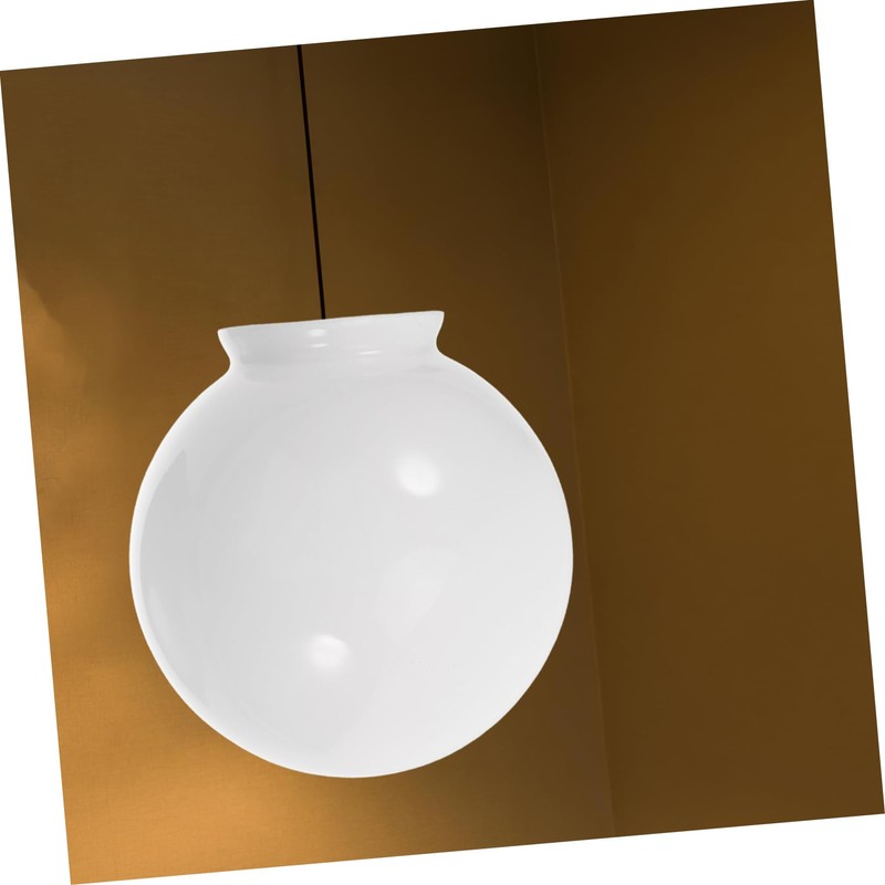 WHAMVOX Milky White Glass Spherical Lampshade Replacement for Lights Elegant