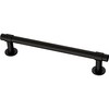 Franklin Brass Francisco Cabinet Pull, Matte Black, 5-1/16 in (128mm)