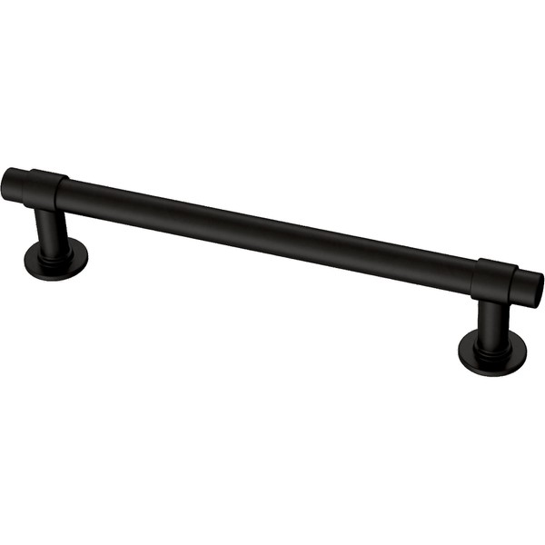 Franklin Brass Francisco Cabinet Pull, Matte Black, 5-1/16 in (128mm)