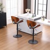 YOUNIKE Bar Stool Black 1PC Adjustable Swivel Bentwood Barstools for