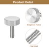 sourcing map M6x20mm Knurled Thumb Screws, 5pcs 304 Stainless Steel