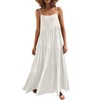 ANRABESS Women Summer Casual Loose Sleeveless Sundress Spaghetti Strap Flowy