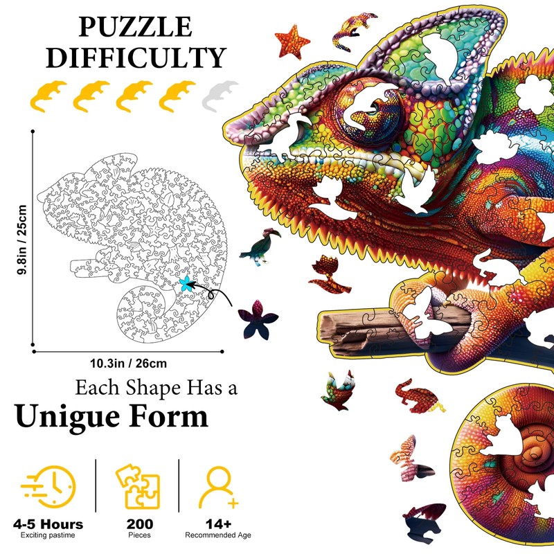 Amphol Wooden Jigsaw Puzzles for Adults, Gnome 200 Pieces Wooden