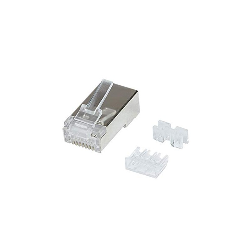 LogiLink Professional Modular Connector Cat.6A STP RJ45 Pack of 50