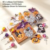 80 Pcs Halloween Paper Cards Lollipop Jam Chocolate Candy Holder