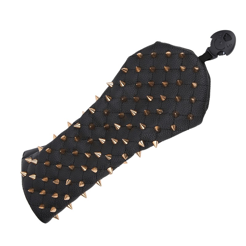 Rivet Wooden Club Protection Headcover Unique PU Waterproof Golf Putter