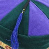 Siesta Nepalese Velvet Smoking Hat - Green Purple (Large)