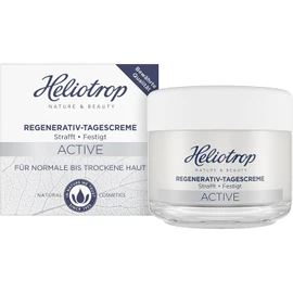 Heliotrop Moisturising Day Cream for Normal to Dry Skin, Facial Care with Algae Extract, Vitamin C and Castor Oil, Active Regenerative Day Cream, 1 x 50 ml