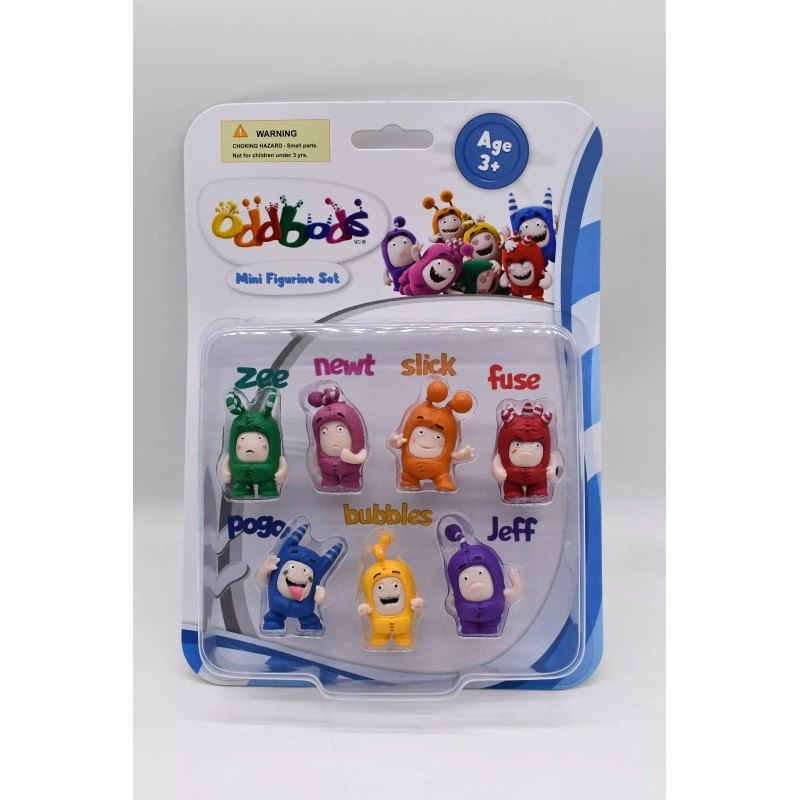 ODDBODS New Oddbods Action Figure Toy Fuse, Jeff, Zee &