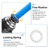sourcing map 1/4" OD Ball Valve Push Quick Connect Pneumatic