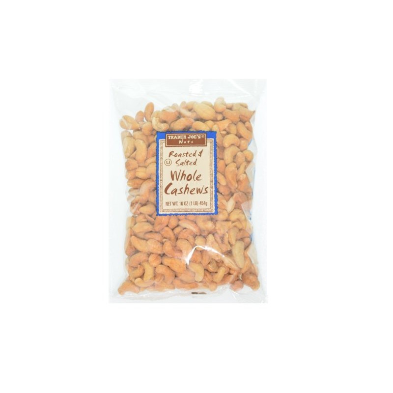 Trader Joe's Roasted and Salted Whole Cashews, 1 lb