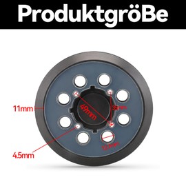 Wjelet 5 Inch 8 Holes Sander Backing Pad Compatible with Dewalt Replacement Orbital Pad for DWE6423/6423K, DWE6421/6421K, DCW210B Random Orbital Sander, Dust Collection Systems, High Quality Set