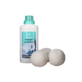 Natch Down Wash Kit Athletic Outerwear Jackets, 500ml, Clear