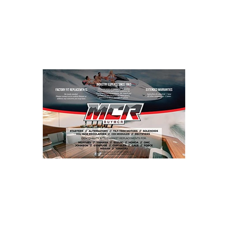 NEW Starter Compatible With Mercury Outboard 50Hp 4-Stroke 50-834749 50-825095
