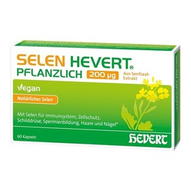 Selenium Hevert Vegetable 200 μg Capsules Pack of 60