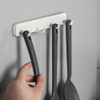 Garneck 2pcs Drawer Gap Slide Hooks Towel Rack Cookware Hanging