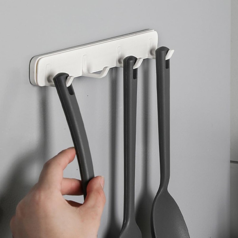 Garneck 2pcs Drawer Gap Slide Hooks Towel Rack Cookware Hanging