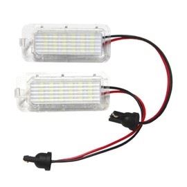 2pcs LED License Number Plate Light – Compatible with Ford Fiesta, Focus MK3, Galaxy MK3, C-MAX, S-MAX, Mondeo, Kuga, Ranger | For Jaguar XF