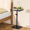 RCHYFEED Metal End Table,Height Adjustable Tall Side Tables Living Room,Small