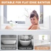 CALIDAKA 2 Pack Shower Splash Guard,Tub Splash Guard Bathtub Water