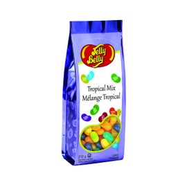 Jelly Belly Tropical Mix Jelly Beans 212g - Candy Gift Bag, Ideal for Christmas and New Year's Eve - Vegan, Dairy-Free, Gluten-Free, Fat-Free, Peanut-Free Candy Treat for Kids & Families, Sweet Snack Alternative