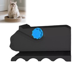 Noaxylic Kartonschneider für Katzenkratzbretter, 3D Gedruckter Kartonschneider, Cardboard Cutter Kätzchenförmiges, Kartonstreifen Strip Cutter für DIY Katzenbetten (Schwarz)