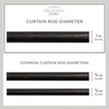 Exclusive Home Vine 1" Curtain Rod and Finial Set, Oil