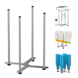 SHILFID Plastic Bag & Bottle Drying Rack, Multifunctional Wine Decanter Holder, Collapsible Countertop Stand