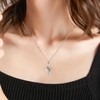 Mikovivi Cross Crown Necklace for Women, Paved Cross Rotated Crown