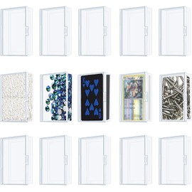 32PCS Playing Card Case Plastic Card Case Playing Card Deck Boxes Snaps Closed Trading Card Case Card Storage Organizer Clear Card Case Empty Plastic Storage Box for Gaming Cards, 3.8x2.7x0.8 Inch