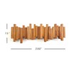 Acsigesn Wooden Coat Rack Wall Mounted Sticks Multi Rack Solid