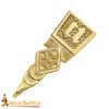 Lord of Battles Medieval Pure Solid Brass Belt End/Chape Accessory