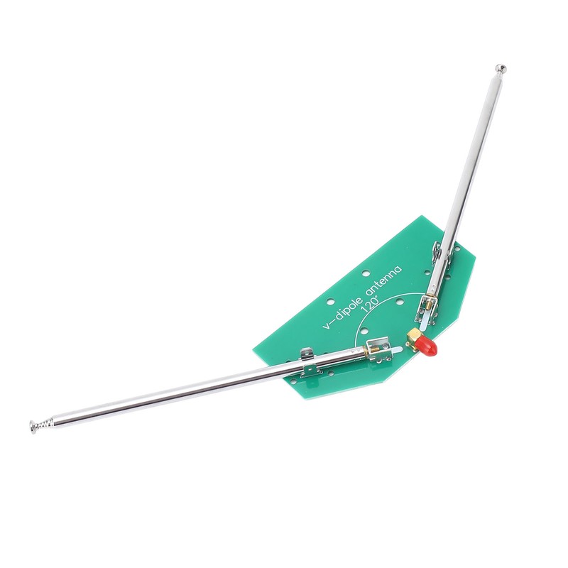 V Dipole Antenna SMA Female Interface Telescopic Antenna 78M‑415MHz FM