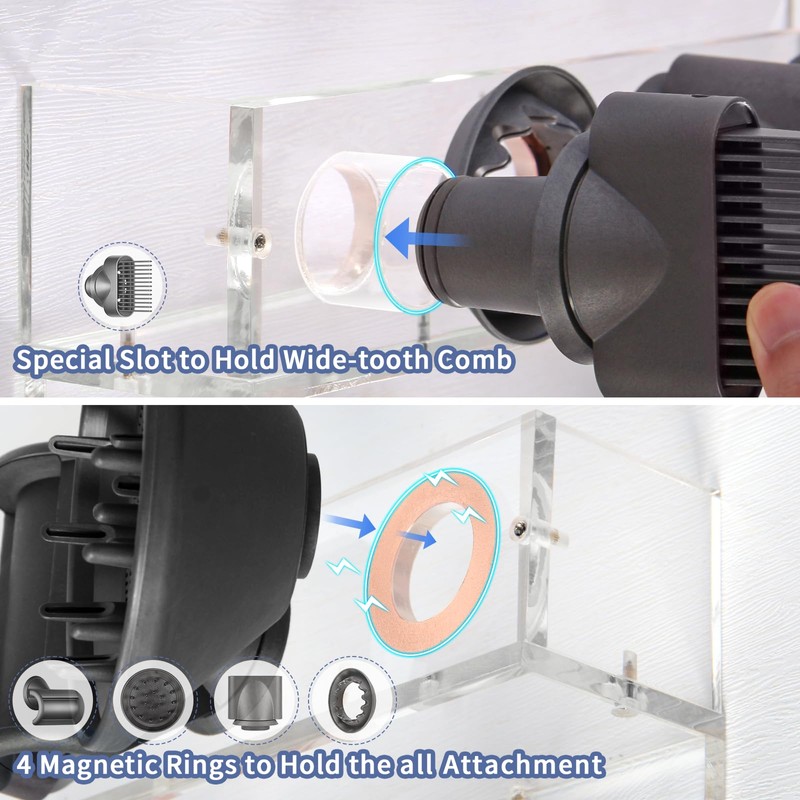 Floatant Wall Mount Holder Compatible with Dyson Airwrap Styler Supersonic