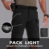 Hello MrLin Cargo Shorts for Man Waterproof Stretch Multi Pockets