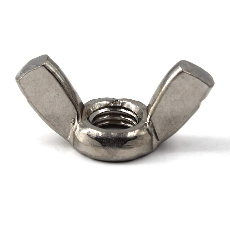 M3(1/8")304 Stainless Steel Butterfly Wing Nut Set,Hand Twist Tighten Hardware