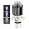 Futwod H4 LED Motorcycle Headlight, White, HI/LO Switching, Integrated, Lens