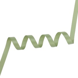 DINDOSAL Sage Ribbon 1/2 Inch Sage Green Satin Ribbon Green Silk Ribbon for Wedding Decor Thin Sage Green Ribbon for Gift Wrapping Hair Ribbon for Craft - 50Yards